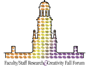 Faculty/Staff Research & Creativity Fall Forum