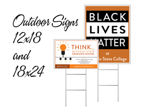 outdoor signage 12x18 and 18x24