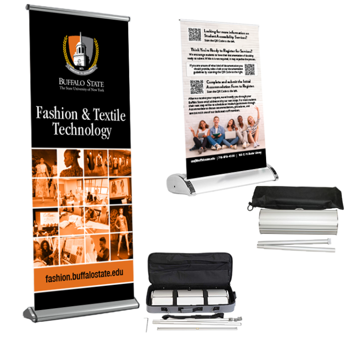 mock-up of banner stands
