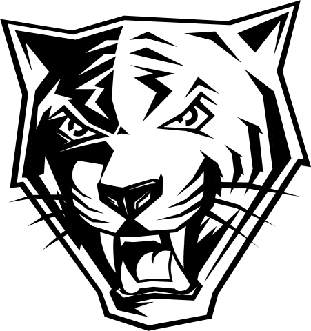 Bengal Face Logo - B&W