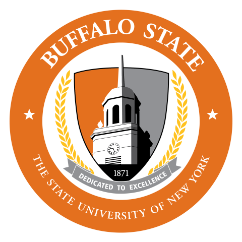 Buffalo State Crest Logo Circle - Orange